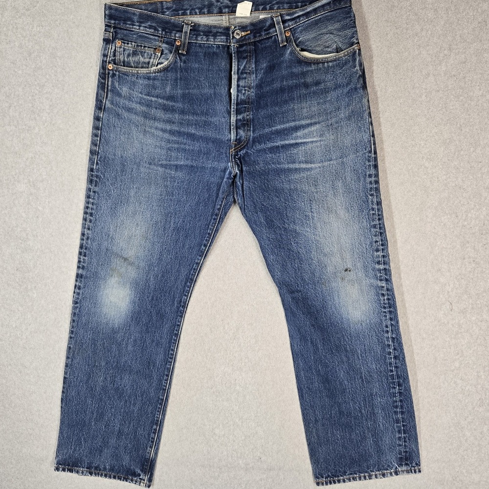 VINTAGE Levi's 501 Men Jeans 40X32 Blue Denim Y2K Original Fit Straight READ